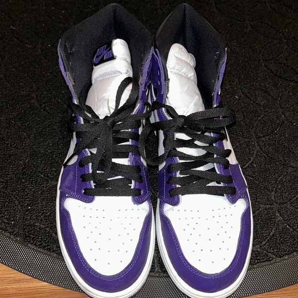 Mens AIR JORDAN 1 RETRO HIGH OG COURT PURPLE 2.0 - Picture 2 of 7